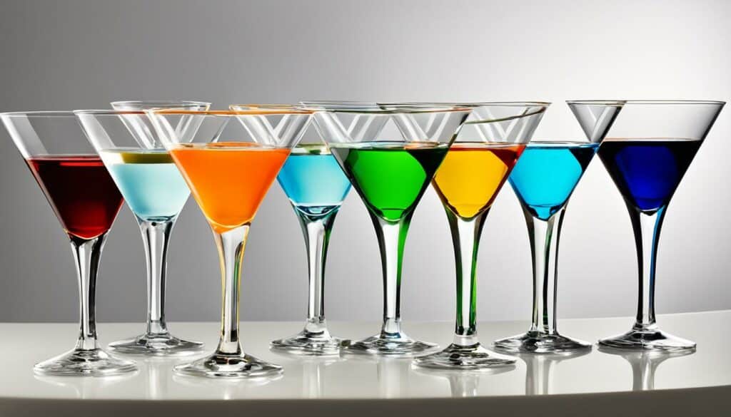 martini cocktail variations image